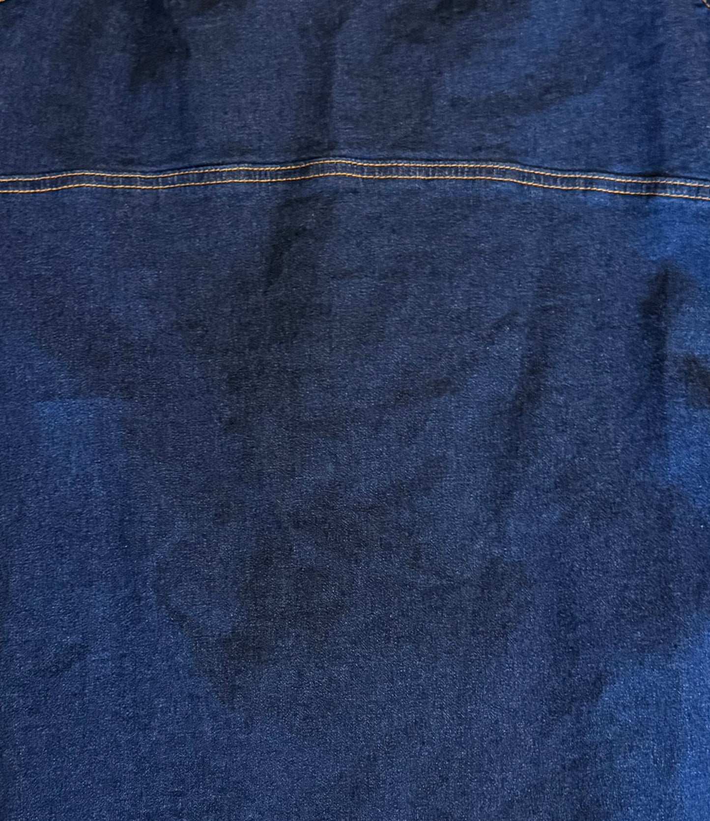 Folded blue denim fabric dress Y2K