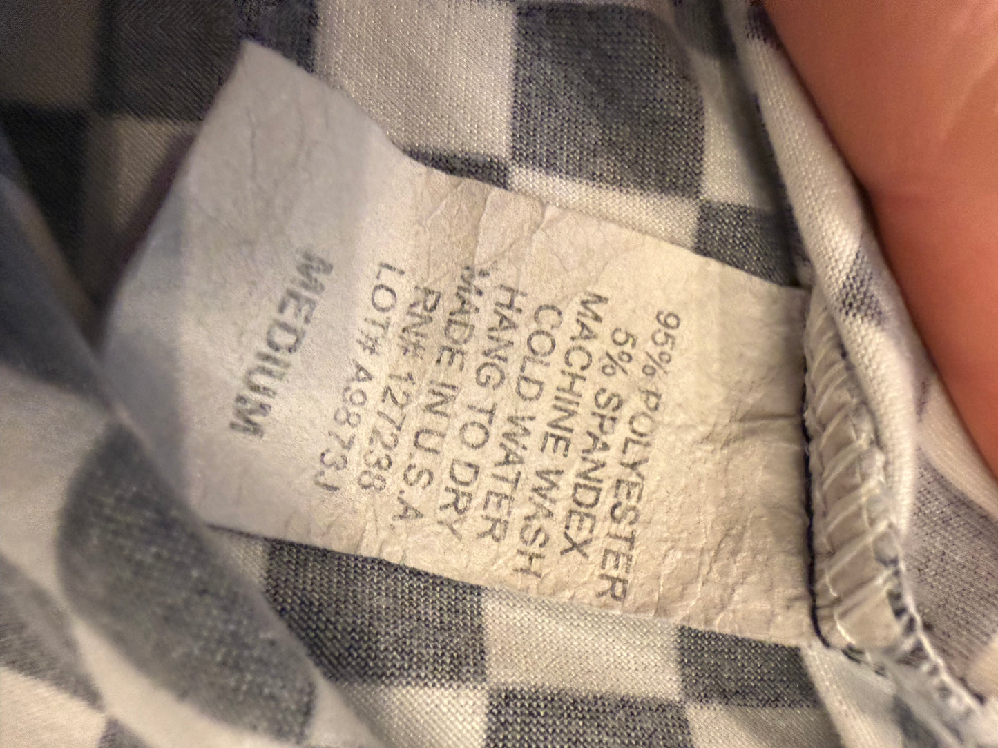 Checker Tee w Red Trim