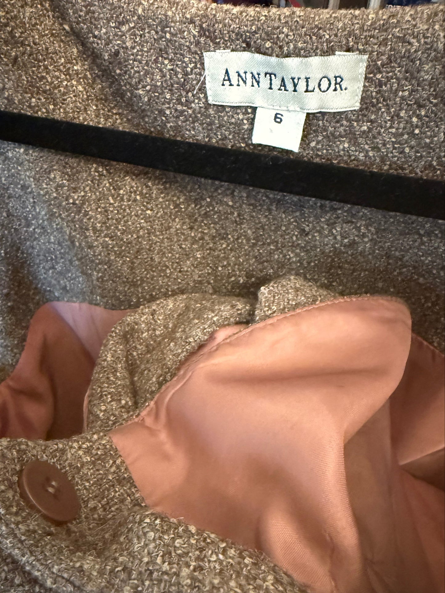 Tweed Dress - Button Down Vintage Ann Taylor