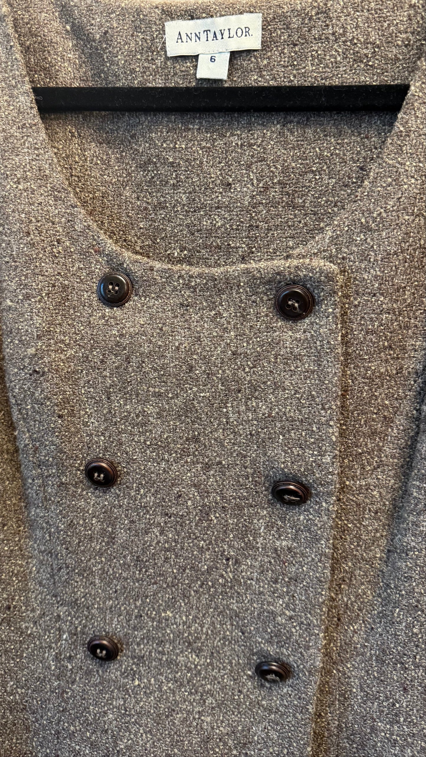 Tweed Dress - Button Down Vintage Ann Taylor