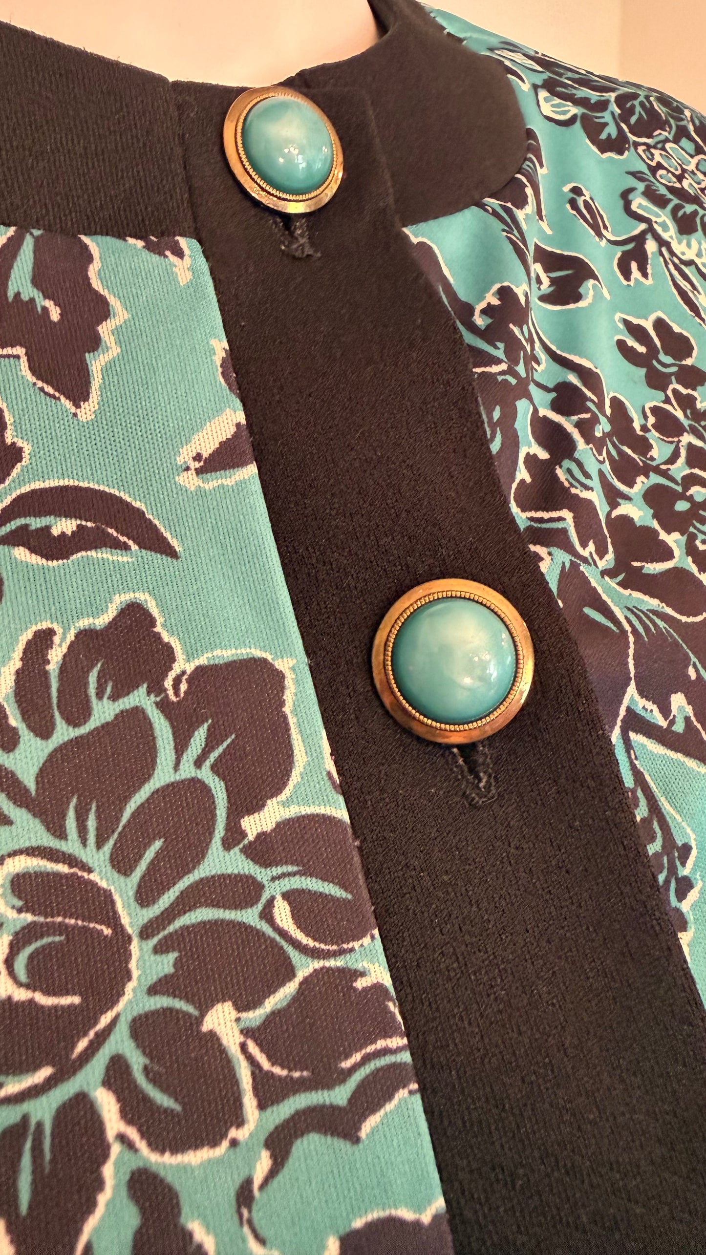 Vintage Teal Blouse
