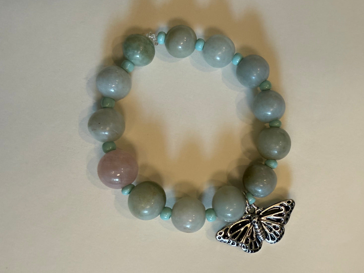 Stone Bracelet with Charm