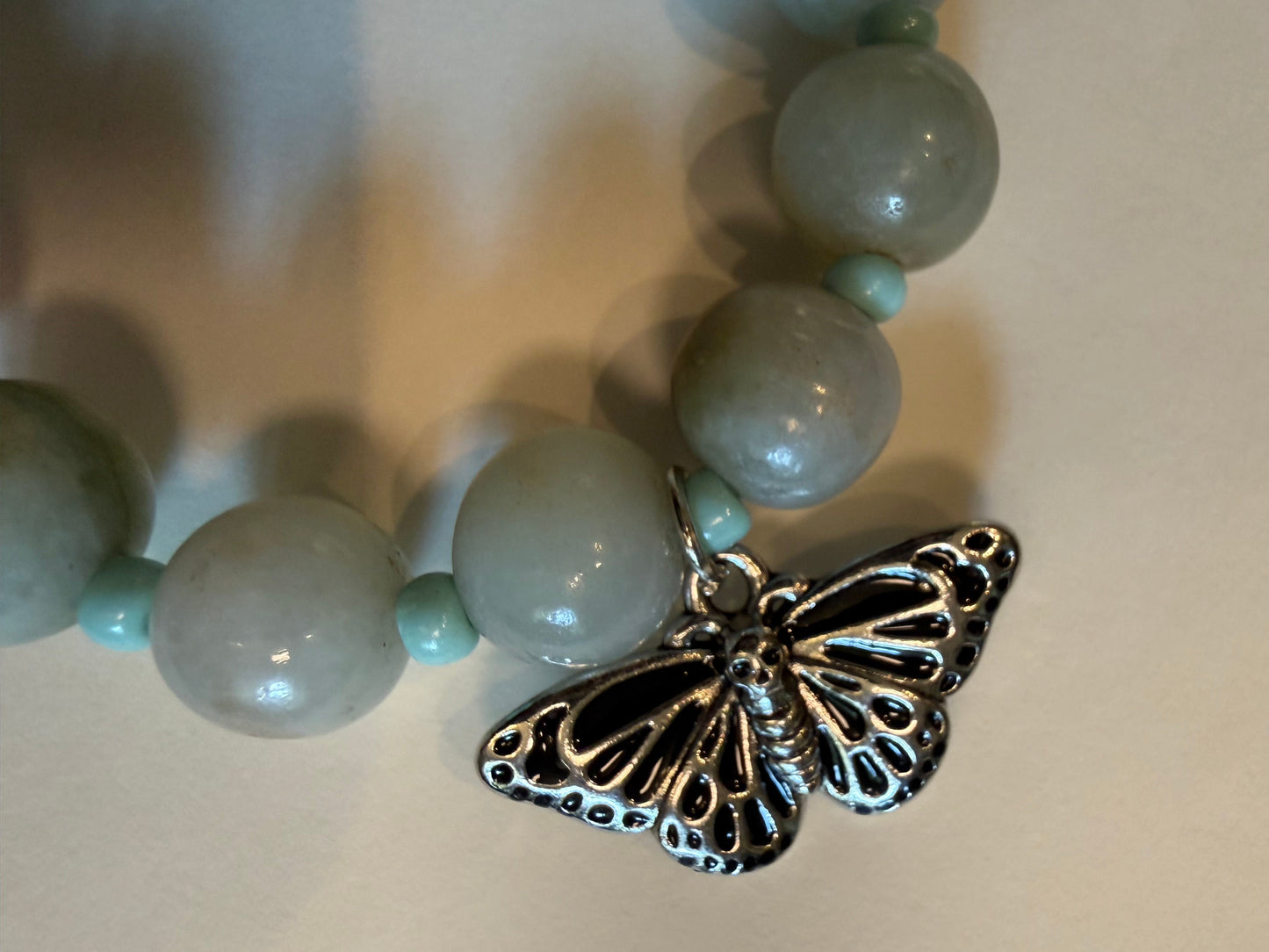 Stone Bracelet with Charm