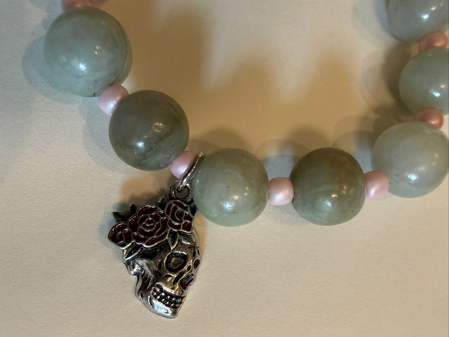 Stone Bracelet with Charm